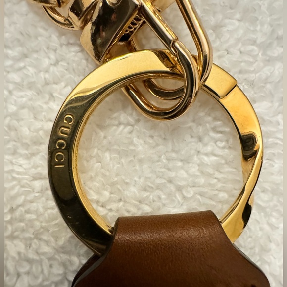 GUCCI OPHIDIA WEB KEY RING KEY CHAIN - Picture 2 of 7